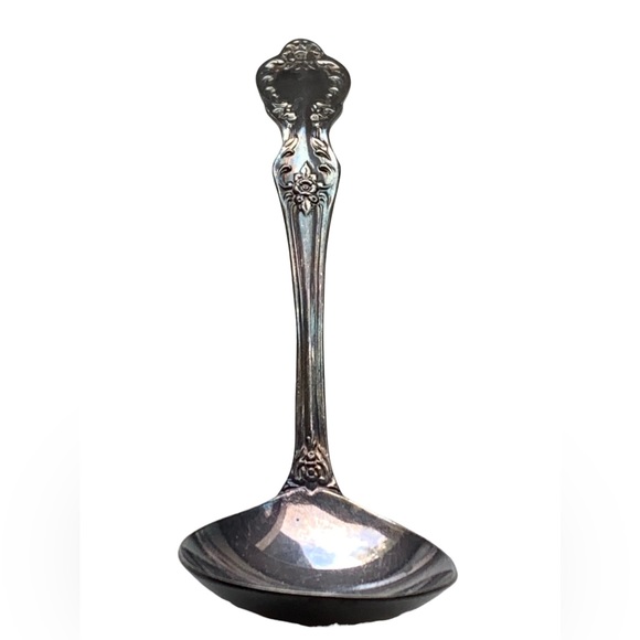 WM ROGERS MFG CO ORIGINAL ROGERS Extra Plate Silver Serving Spoon Sugar Spoon - Picture 1 of 7